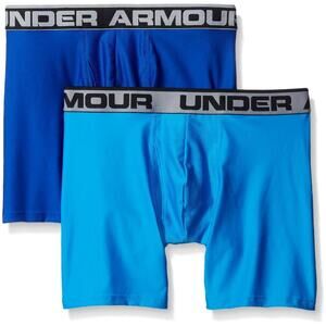 NWT Under Armour Original Series 6'' Boxerjock 2-Pack 1282508  royal blue S
